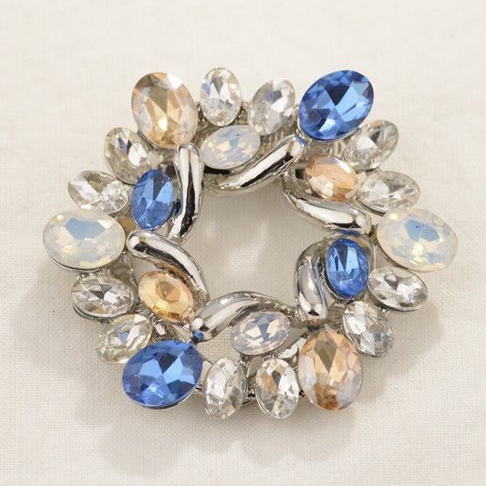 Broche Floral Vitral con Hebilla Ajustable para Pañuelos y Bufandas - Image 2