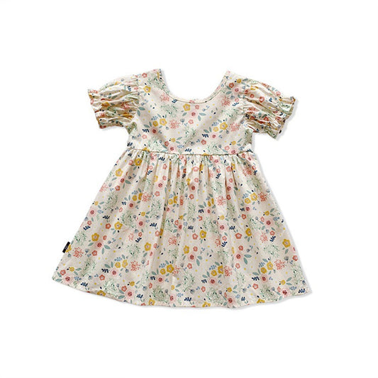 Vestido Floral Infantil Estilo Pastoral Princesa para Niñas - Image 2