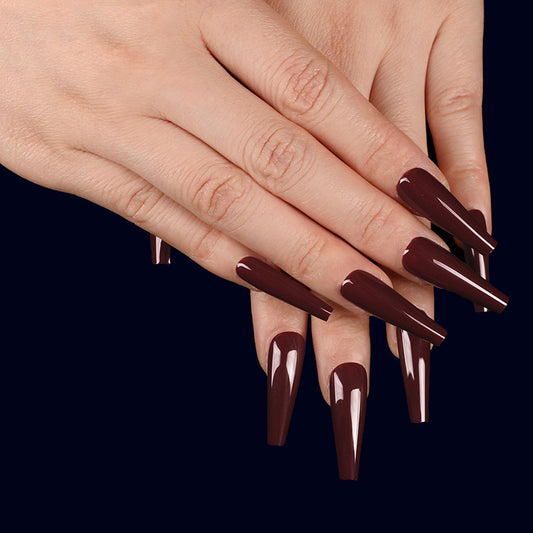 Uñas Postizas Coffin Ballet - Múltiples Colores y Diseños de Nail Art - Image 2