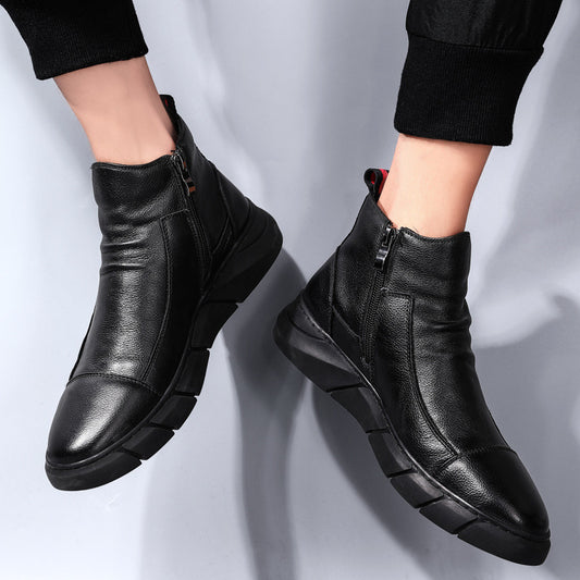 Botas Martin Impermeables Estilo Británico - Zapatos Tácticos Antideslizantes para Hombre - Image 2