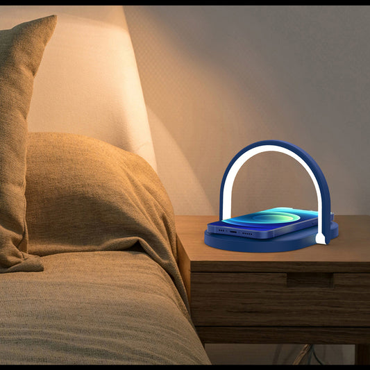 Cargador Inalámbrico 15W con Luz Nocturna y Soporte para Móvil - Image 2