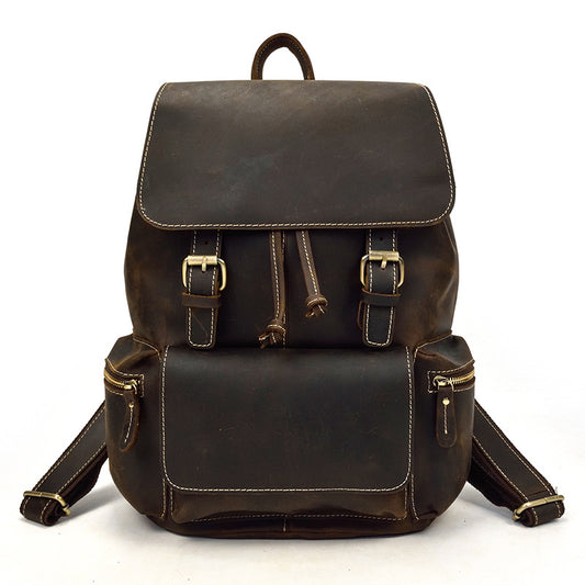 Mochila de Cuero Crazy Horse para Hombre - Image 2