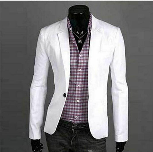 Traje Casual de Un Botón para Hombre - Elegancia Moderna - Image 2