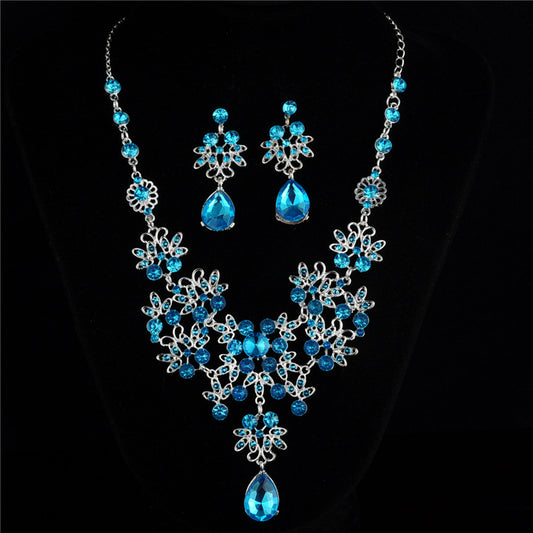 Conjunto de Collar y Aretes Nupcial Elegante para Novia - Image 2