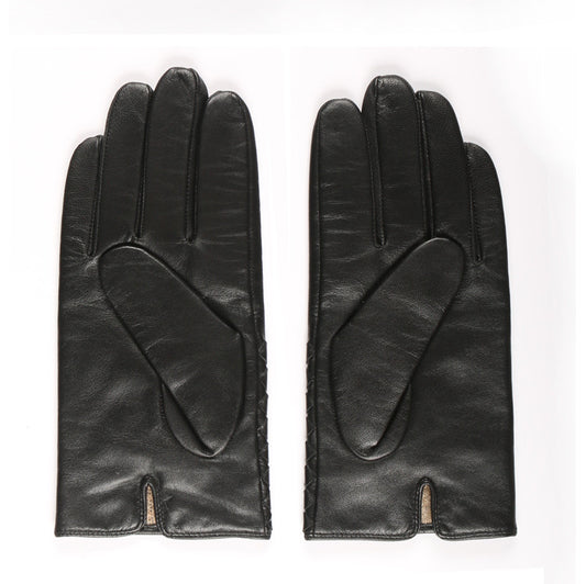 Guantes de Cuero Cabrilla para Hombre Invierno - Tejido a Mano con Forro Polar - Image 2