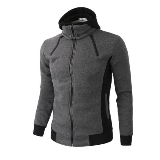 Sudadera con Doble Cierre y Capucha - Chaqueta Cardigan Deportiva Casual para Hombre - Image 2
