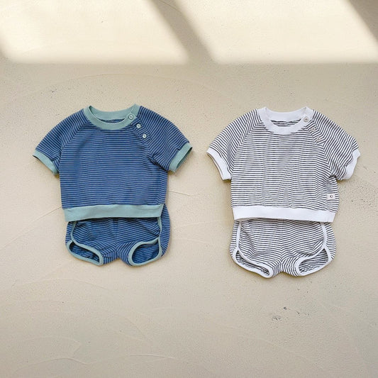 Conjunto de Dos Piezas a Rayas para Bebé y Niño Pequeño - Image 2