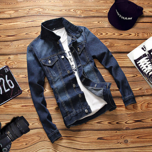 Chaqueta Denim Slim Fit Coreana de Manga Larga para Hombre - Image 2