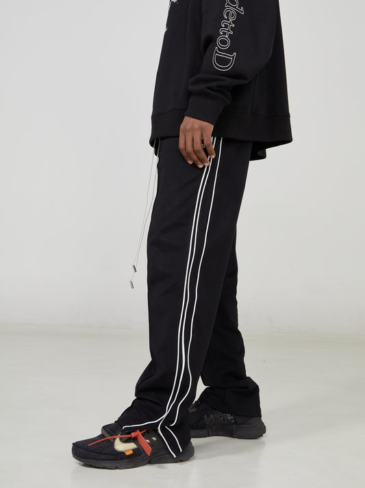 Pantalones Deportivos Holgados con Cordón y Abertura Lateral - Image 2