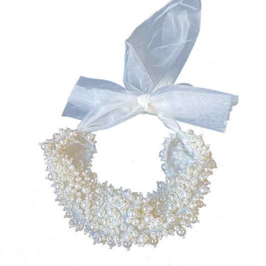 Diadema Nupcial Ancha con Perlas Artesanal - Accesorios para Novia - Image 2