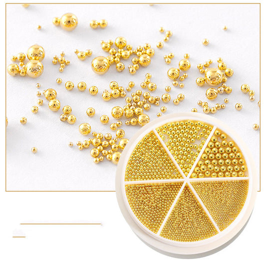 Decoraciones de Uñas en Oro Rosa y Plata - Diseño 3D para Manicura DIY - Image 2