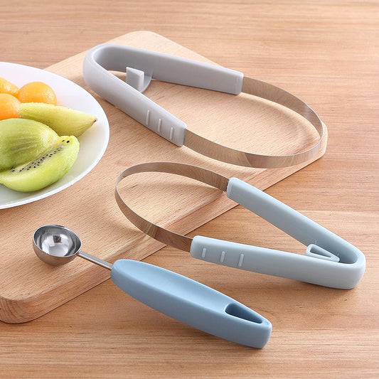 Cortador Decorativo 3 en 1 para Frutas - Pelador de Kiwi, Sacabolas de Sandía y Cuchara de Helado - Image 2