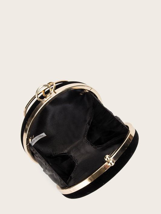 Bolso Redondo de Terciopelo para Eventos - Image 2