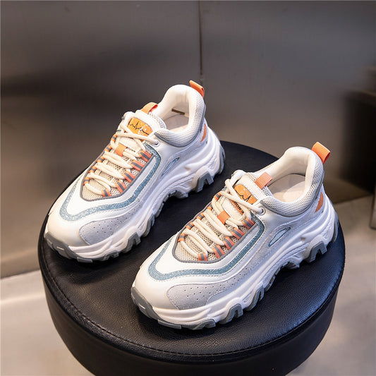 Tenis Casuales para Mujer con Suela Gruesa Elevada y Cordones - Image 2