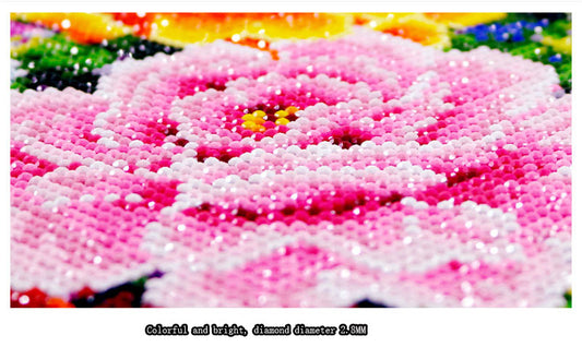 Cuadro de Diamantes 5D Pavo Real Floral - Pintura de Diamantes Brillante - Image 2