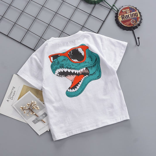 Camiseta Cuello Redondo con Estampado de Caricatura en la Espalda - Image 2