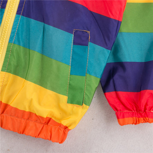 Chaqueta Deportiva Arcoíris con Capucha para Niños - Image 2
