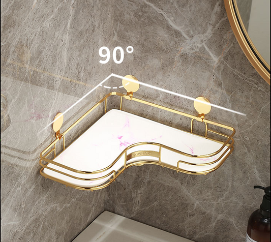 Repisa Triangular para Baño sin Taladro - Organizador de Esquina para Inodoro - Image 2