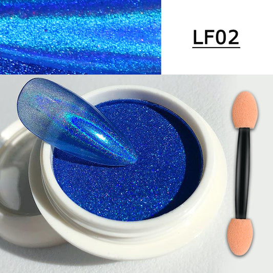 Polvo Espejo Mágico para Manicura - Efecto Aurora Láser con Aplicador - Image 2