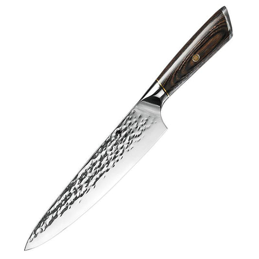 Cuchillo de Chef 8 Pulgadas Acero Inoxidable Forjado con Mango de Madera - Image 2