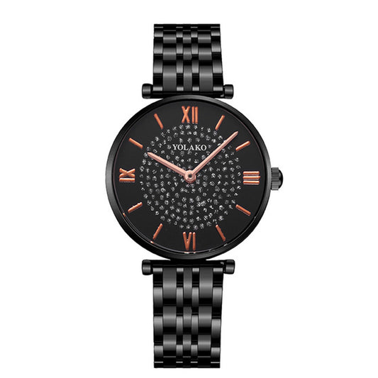 Reloj de Acero Inoxidable para Mujer con Diseño Floral Minimalista - Image 2