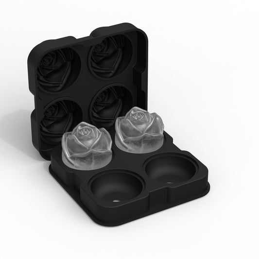 Molde de Hielo 3D Rosa para Cócteles y Whiskey - Image 2