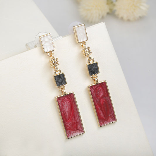 Aretes Rectangulares Elegantes - Image 2