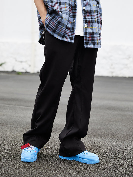 Pantalones Acampanados de Tela de Traje - Elegancia y Comodidad - Image 2