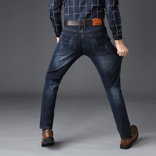 Pantalones Jeans Slim Fit Elásticos para Hombre - Otoño e Invierno - Image 2