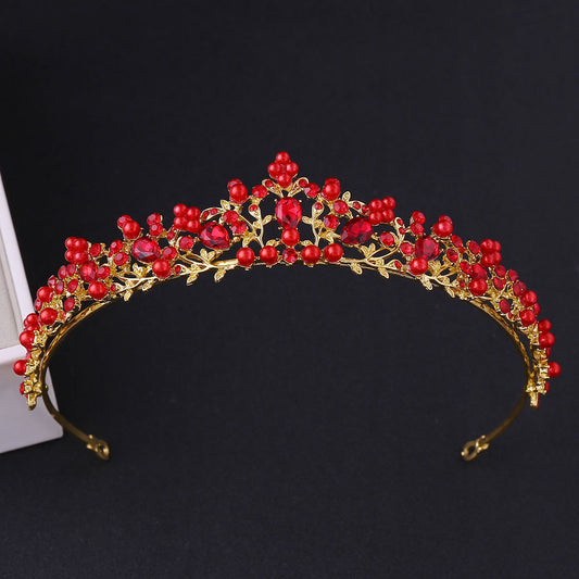 Tiara Infantil con Flores y Perlas para Damas de Honor - Image 2