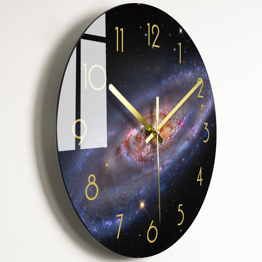 Reloj de Pared Silencioso de Cristal Lujo para Sala de Estar - Image 2