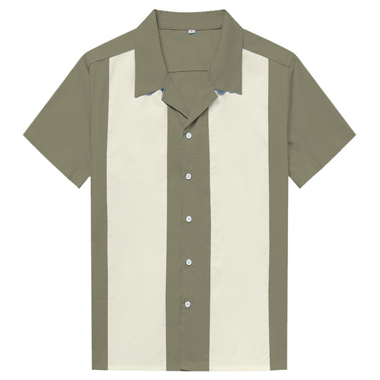 Camisa Casual para Hombre con Costuras de Contraste - Image 2