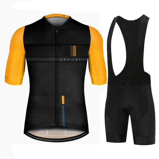 Conjunto de Ciclismo de Manga Corta con Babero Acolchado - Image 2