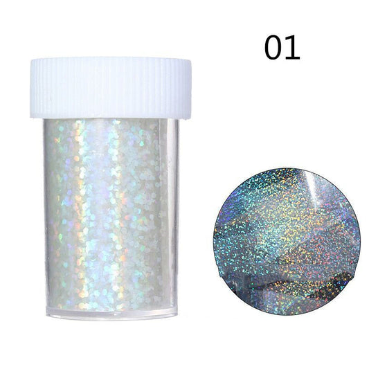 Calcomanías de Uñas Cielo Estrellado Transparente con Efecto Fuegos Artificiales - Image 2