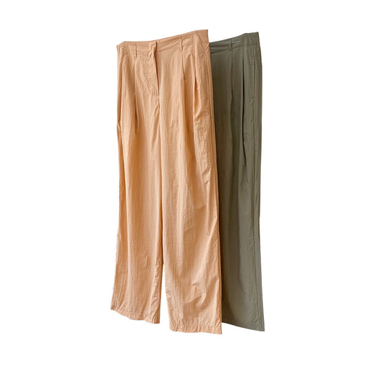 Pantalón Ancho Cómodo de Cintura Alta Estilo Coreano Transpirable y Ligero - Image 2