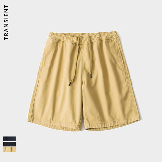 Shorts Holgados Japoneses Tejido Cepillado sobre la Rodilla para Skateboard y Playa - Image 2