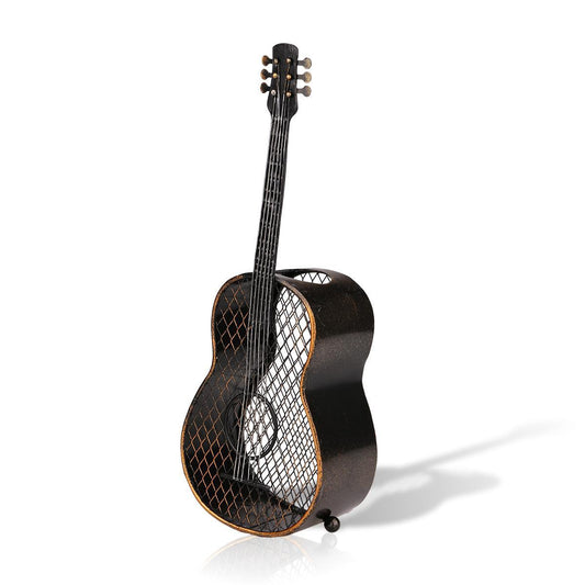 Soporte Decorativo para Botellas de Vino en Forma de Guitarra - Artesanía Metal - Image 2