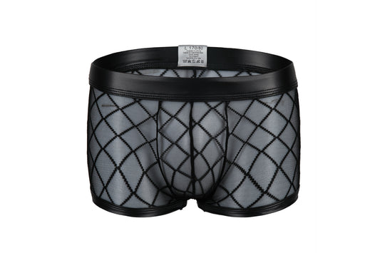 Bóxer Transparente de Diamantes para Hombre - Malla Sensual - Image 2
