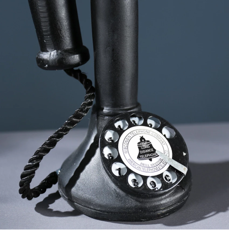 Teléfono Retro Vintage Decorativo - Figura de Resina Nostálgica para el Hogar - Image 2