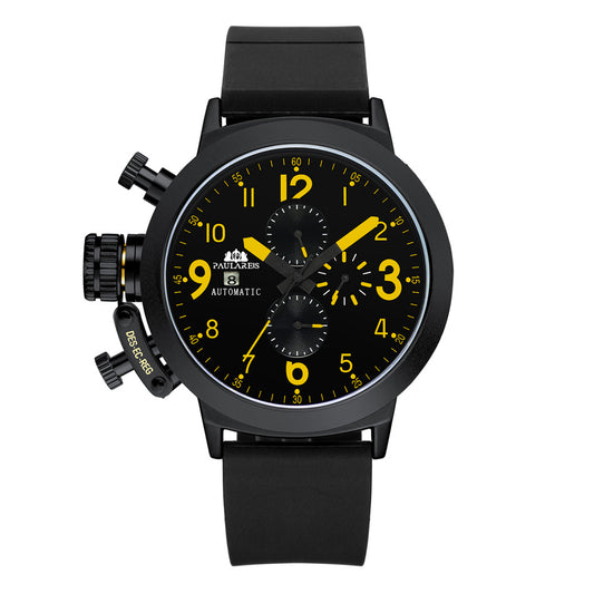 Reloj Automático Multifuncional con Banda de Caucho para Hombre - Image 2
