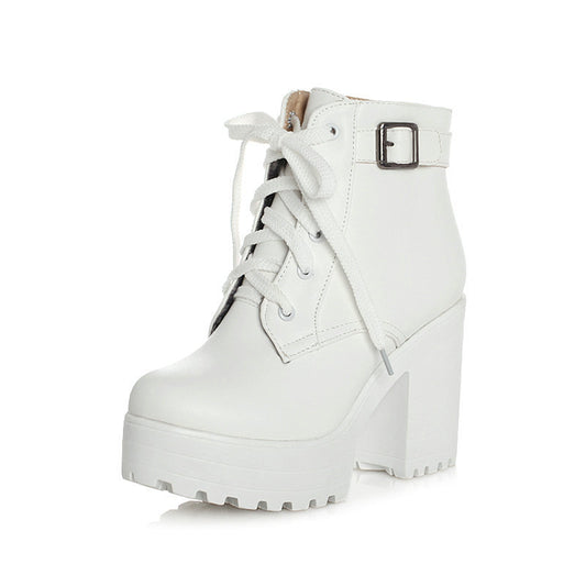 Botas Martin para Mujer con Tacón Alto y Cordones - Estilo Clásico - Image 2