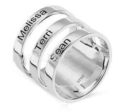 Anillo Hip Hop Personalizado Chapado en Oro Rosa con Nombre y Número Grabado - Image 2