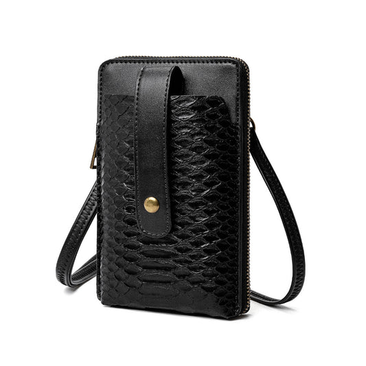 Bolso Bandolera Cuadrado Pequeño con Estampado de Serpiente - Cuero PU - Image 2