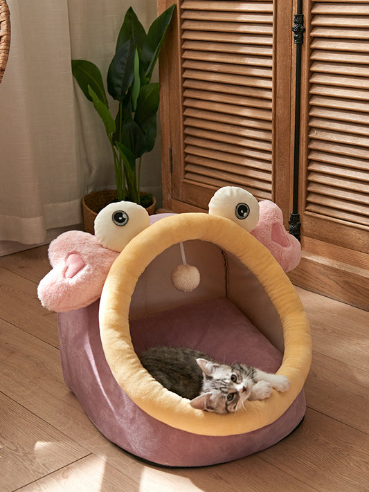 Casa Cama para Gatos Cuatro Estaciones Desmontable y Lavable - Image 2