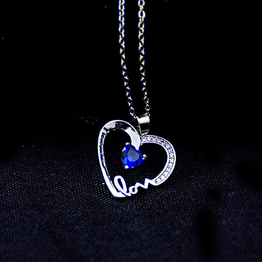 Collar Corazón de Durazno con Grabado Te Amo Mamá - Regalo Día de Madres - Image 2