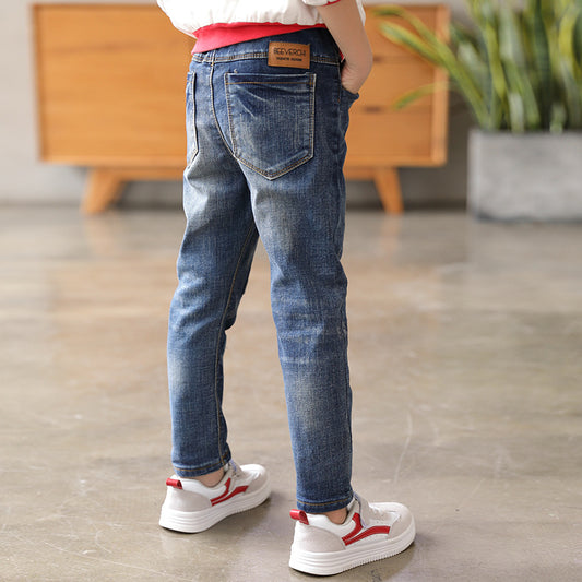 Pantalones de Mezclilla para Niños - Primavera y Otoño - Image 2
