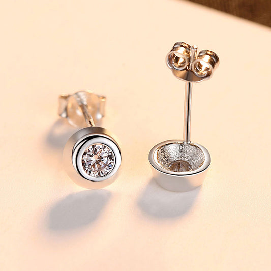 Aretes de Circón Estilo Japonés y Coreano - Diseño Minimalista - Image 2