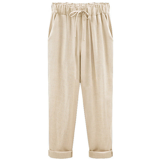 Pantalones de Lino Sueltos y Ligeros para Mujer - Image 2