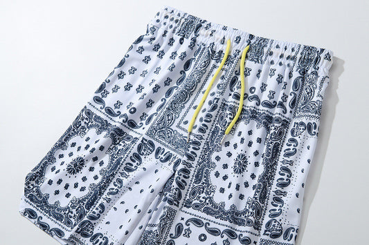 Pantalones Cortos Hip-hop Estampados Sueltos para Playa y Deporte - Image 2