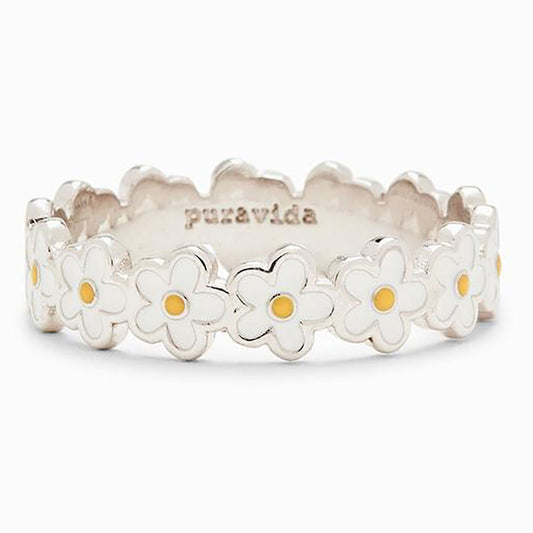 Anillos de Flores en Resina Epóxica para Mujeres - Diseño Bohemio Romántico - Image 2
